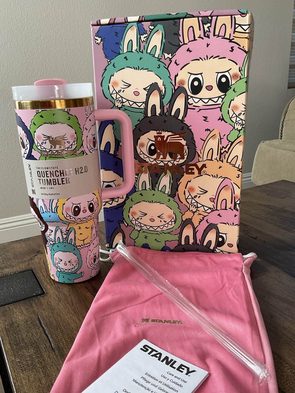 Labubu Stanley 40oz tumbler